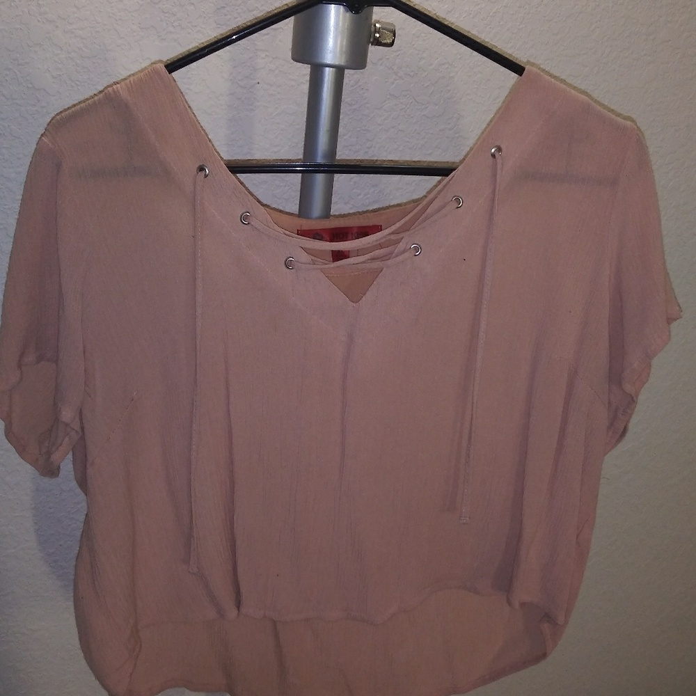 Light pink crop top